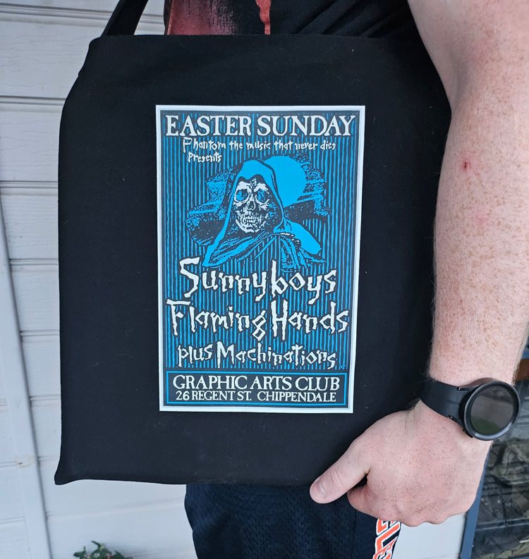 TOTE BAG - EASTER SUNDAY PHANTOM RECORDS "GRAPHIC ARTS CLUB" GIG POSTER