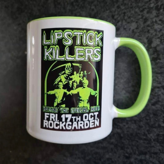 Coffee Cup - Lipstick Killers- Rockgarden Gig Poster Design