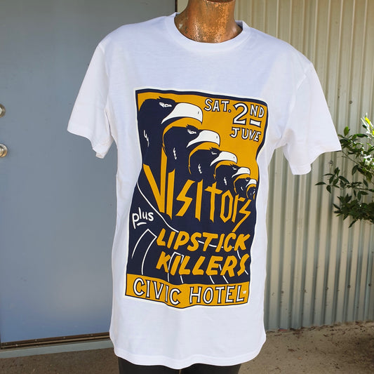 White Visitors/Lipstick Killers T-Shirt